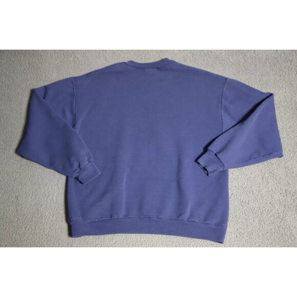 VTG Jerzees Sweatshirt Mens L Blue Super Bowl XXXIX New England Patriots Graphic - Picture 4 of 7